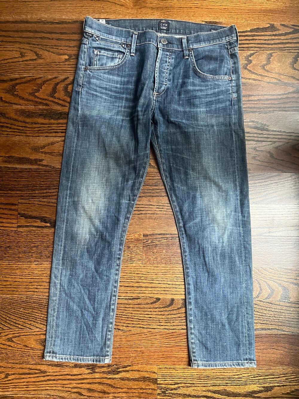 Citizens of Humanity Emerson Slim Boyfriend Jeans Stretch Women 28 Button Fly